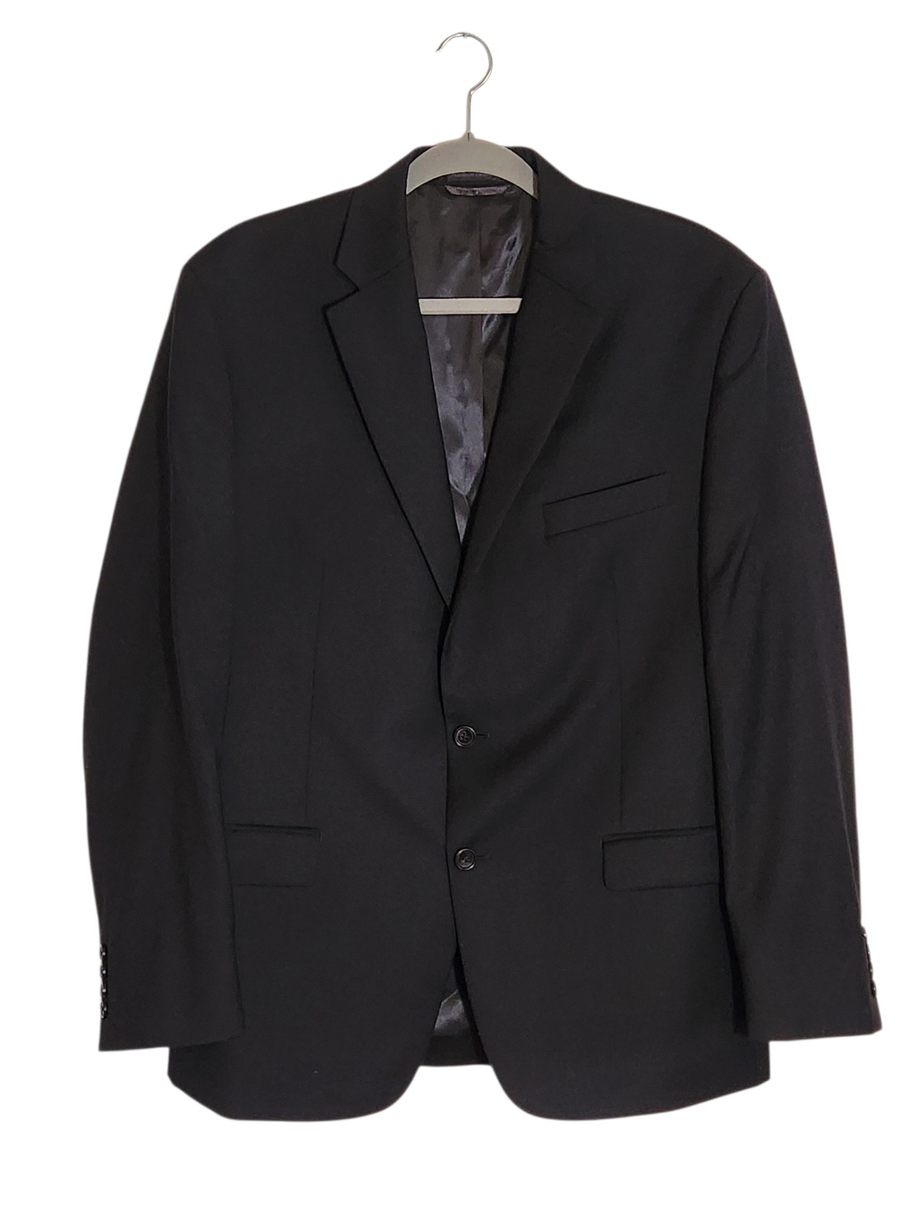 Lauren Ralph Lauren Black 100% Wool Blazer Sport Coat Size 42R